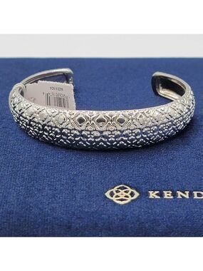 Kendra Scott Rhodium Harper Cuff Bracelet NEW #2896